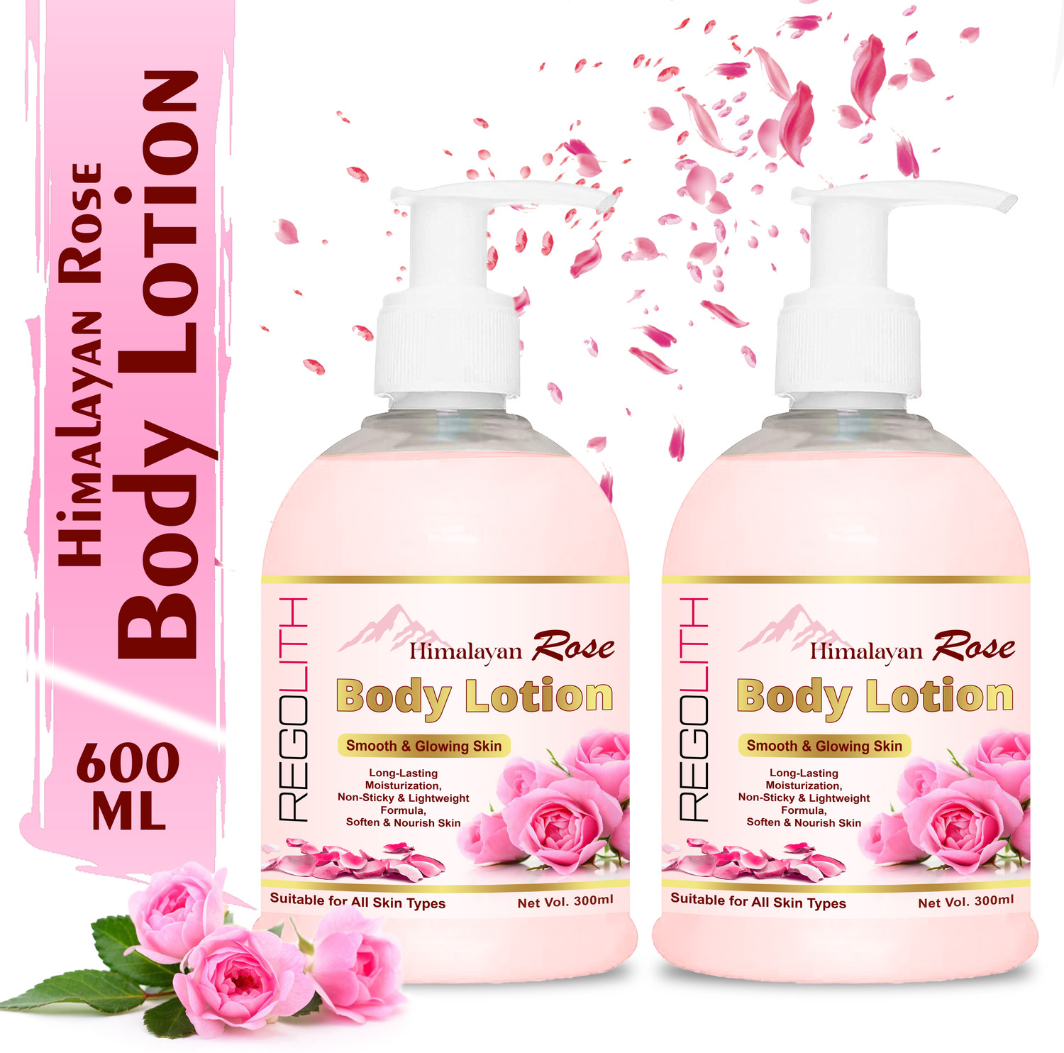 Regolith Himalayan Rose Body Lotion For Light Hydration - Normal To Oily Skin