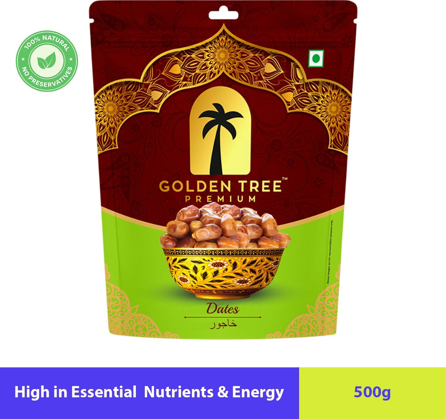 Golden Tree Selected Premium Organic Handpicked| Khajoor 100% Pure Dry Dates