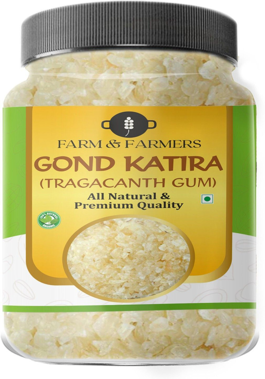 Farm & Farmers Premium Natural Organic Gond Katira for maximum Health Benefits 200grams Assorted Seeds & Nuts
