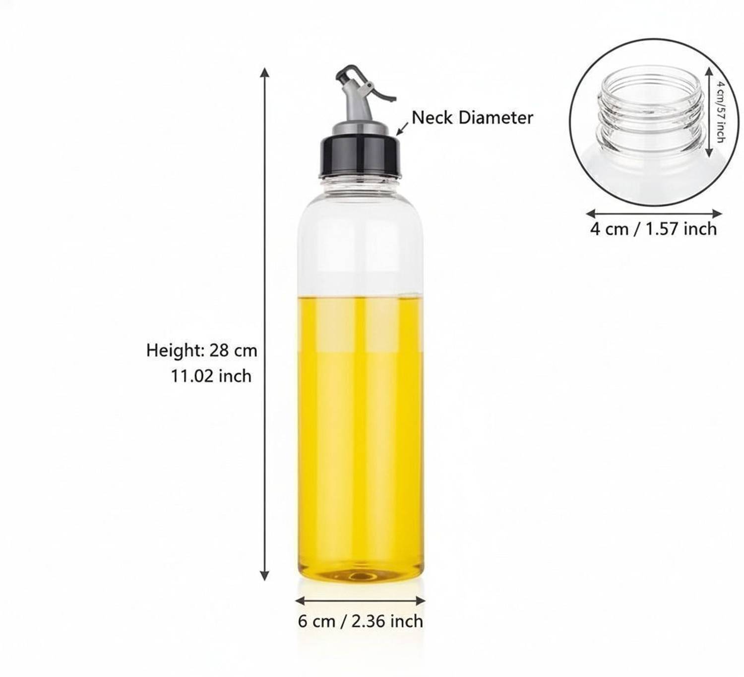 FLAGCART 1000 ml Cooking Oil Dispenser Set 1 L - Image 4