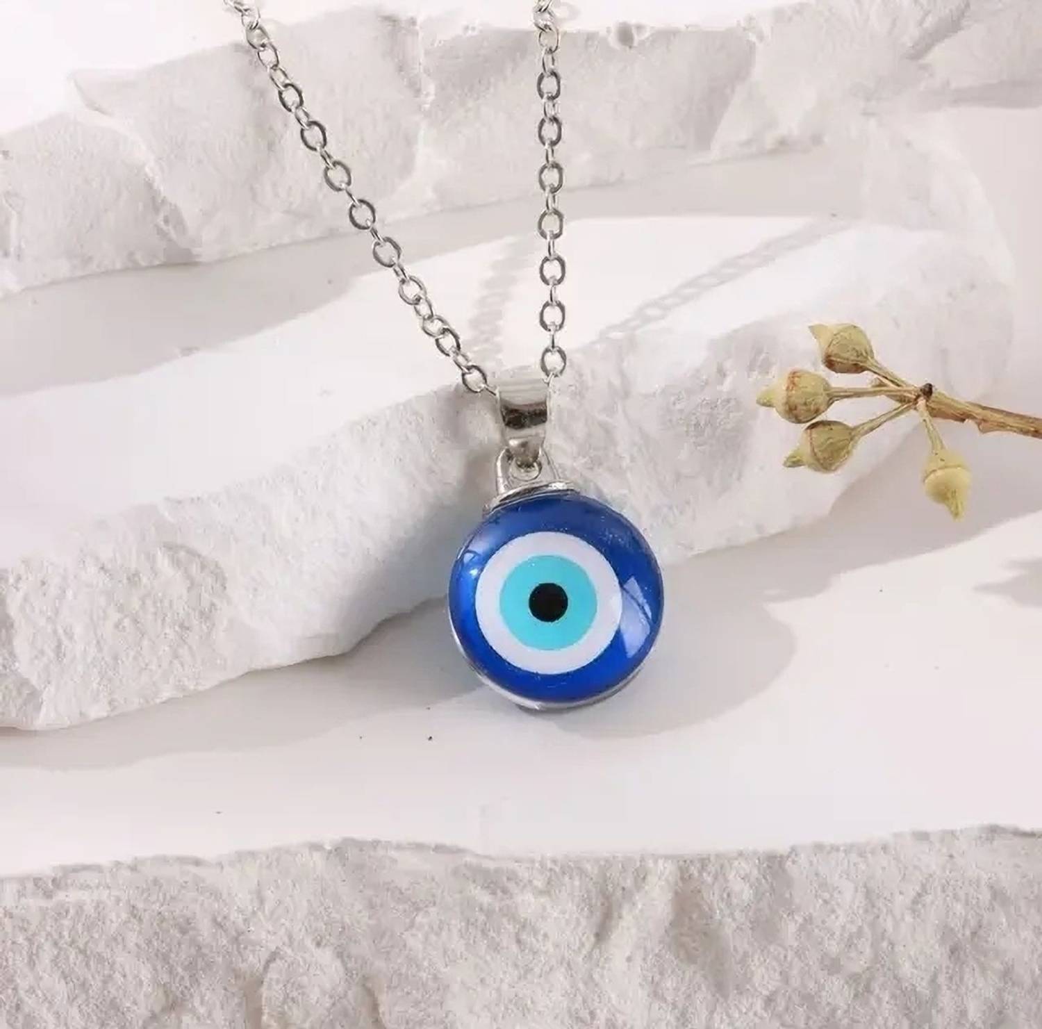 NEEXA Evil Eye Necklace 18 Stainless Steel - Image 4