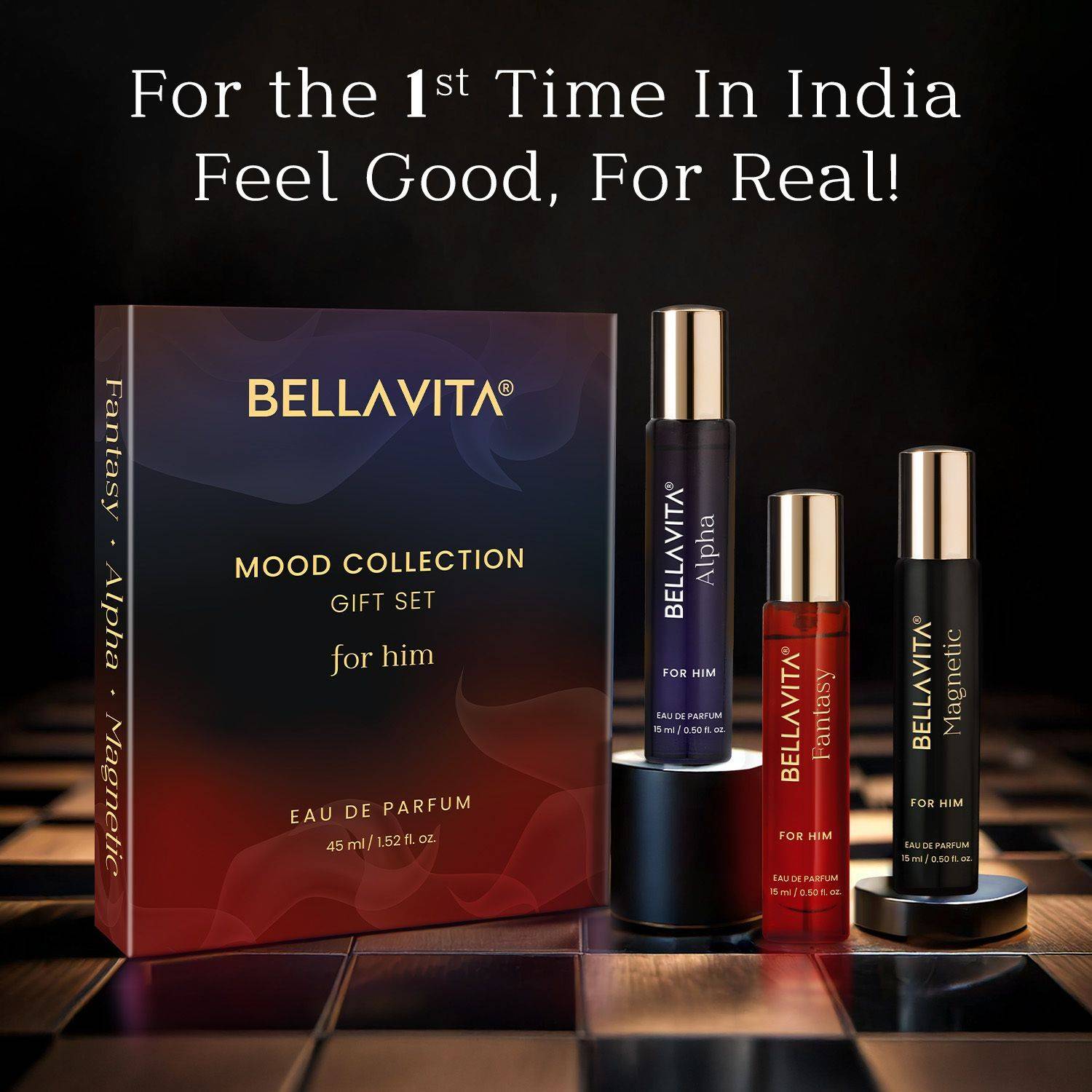 BELLAVITA Mood Collection Perfume Pack of 3 · 15 ml (45 ml total) - Image 3