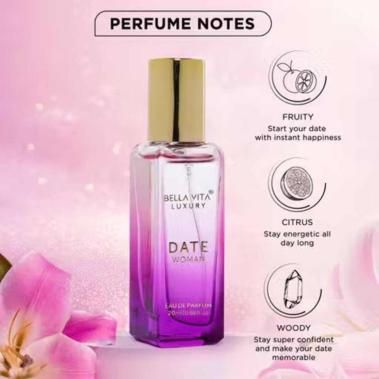 BELLAVITA Luxury DATE Woman +White OUD 40ml - Image 2
