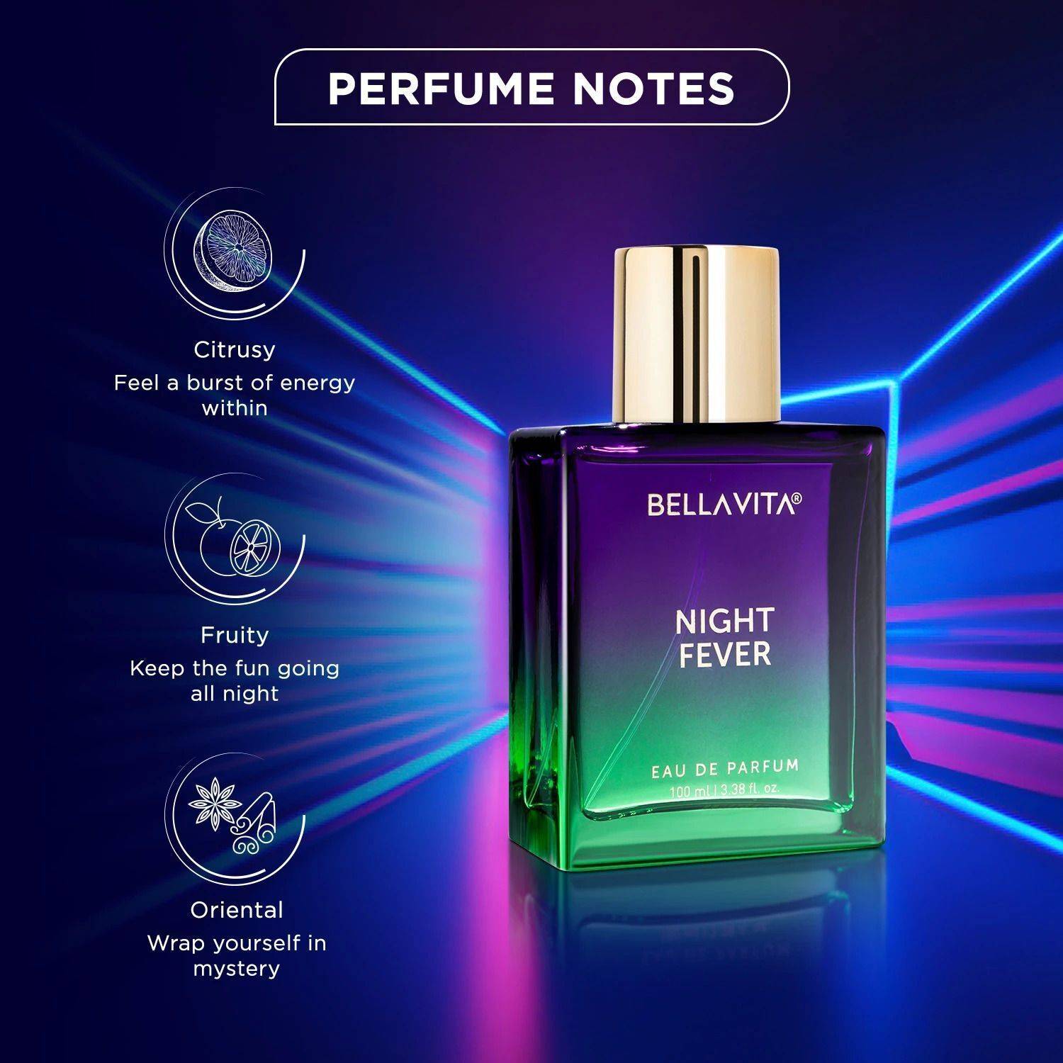 BELLAVITA NIGHT FEVER 100 ml Eau de Parfum - Image 2