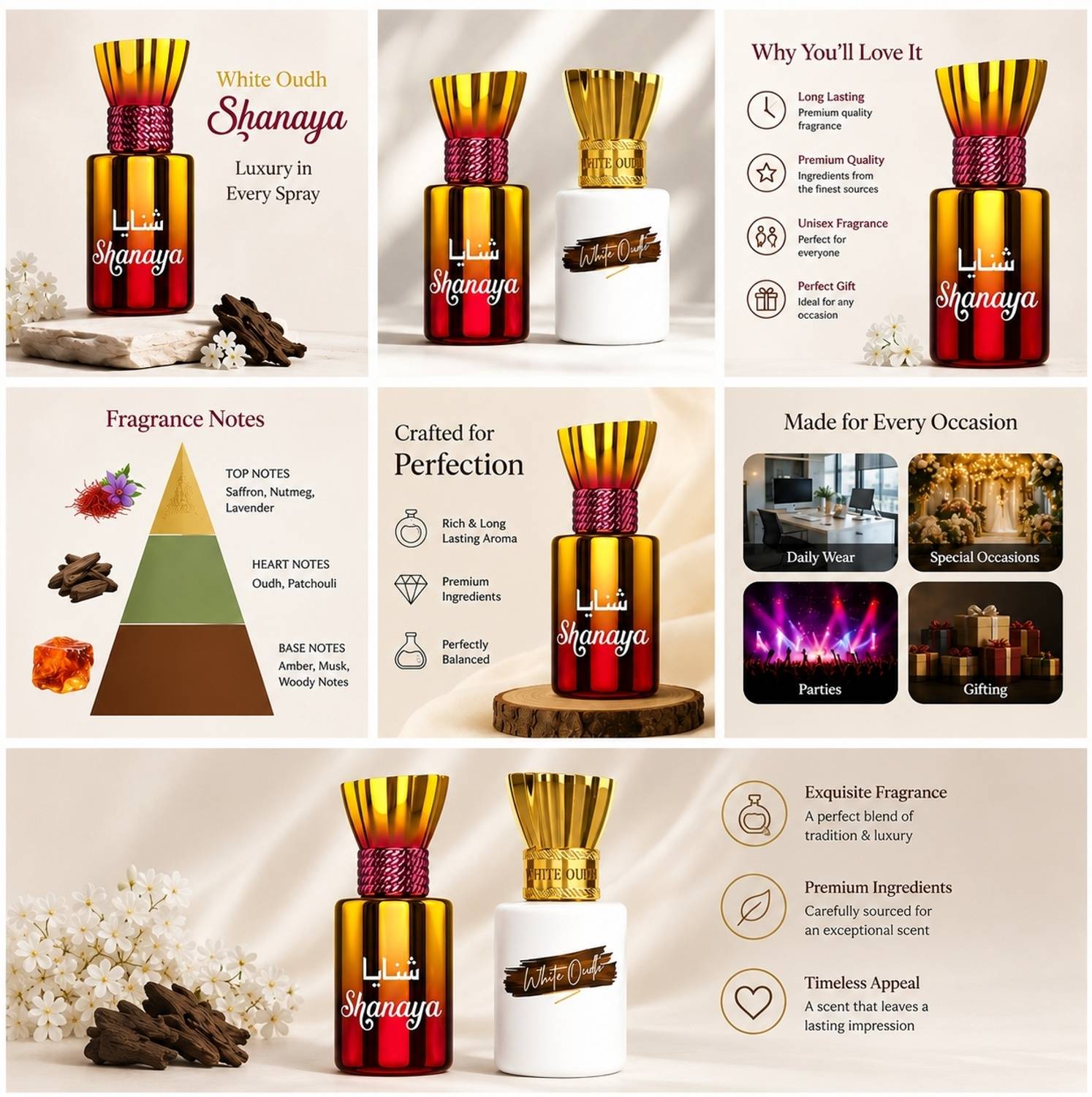 Shanaya Shanya & White Oudh Perfume - 12 ml - Image 4