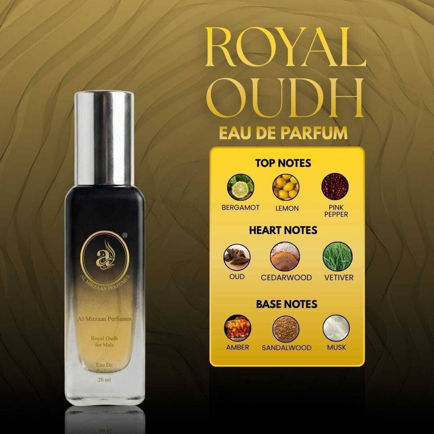 Almirzaan Perfumes Royal Oud Eau de Parfum 20 ml - Image 2