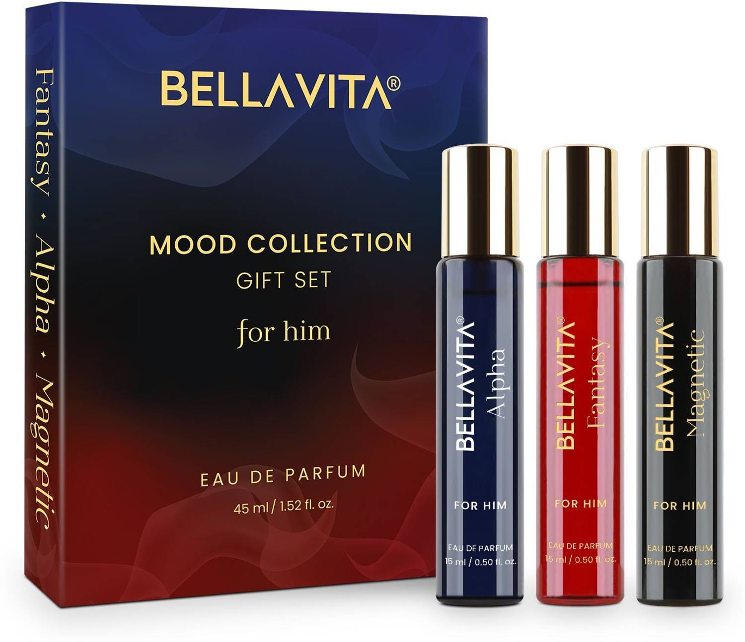 BELLAVITA Mood Collection Perfume Pack of 3 · 15 ml (45 ml total) - Image 1