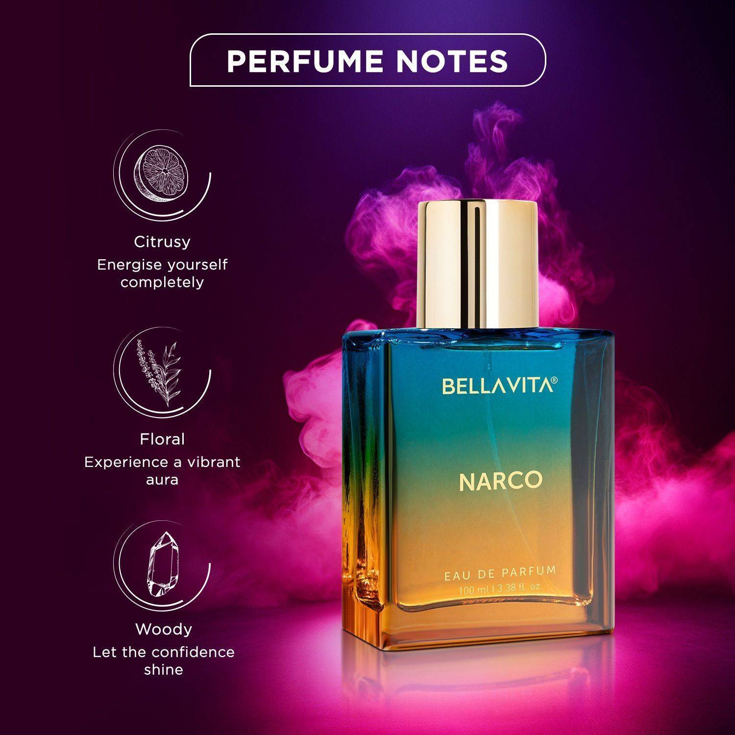 Bellavita NARCO Perfume 100 ml - Image 2