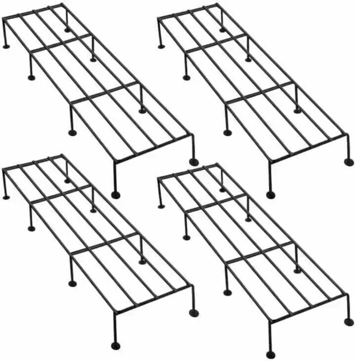 Quality Enterprisess Iron Indoor/Outdoor Flower Pot/Plant Stand for Home Garden Balcony Living Room Plant Container Set