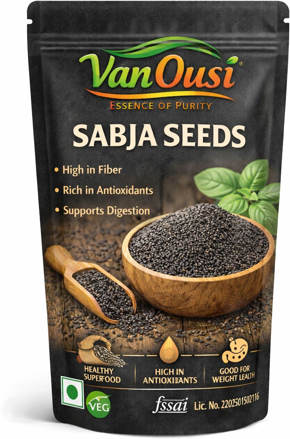 van ousi BASIL SEEDS, SABJA SEEDS, FALOODA, TAKMARIYA Seed Seed