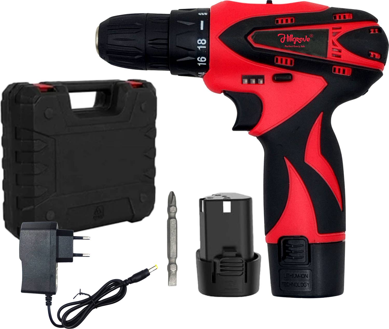 Hillgrove HGCM1379M1 Cordless Drill Kit - Image 1
