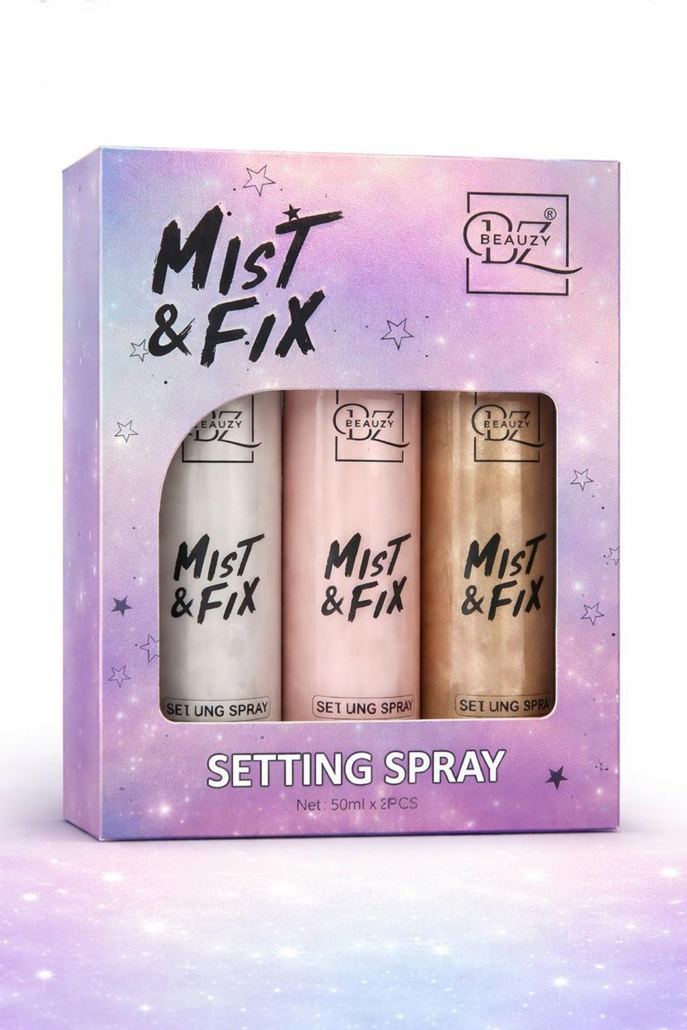 Beauzy Mist & Fix Makeup Setting Spray Combo (50 ml x 3) Primer - 150 ml