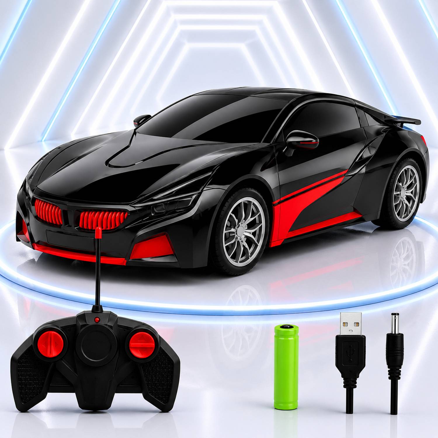 NHR 3D Lighting High Speed Remote Control Car - Image 1