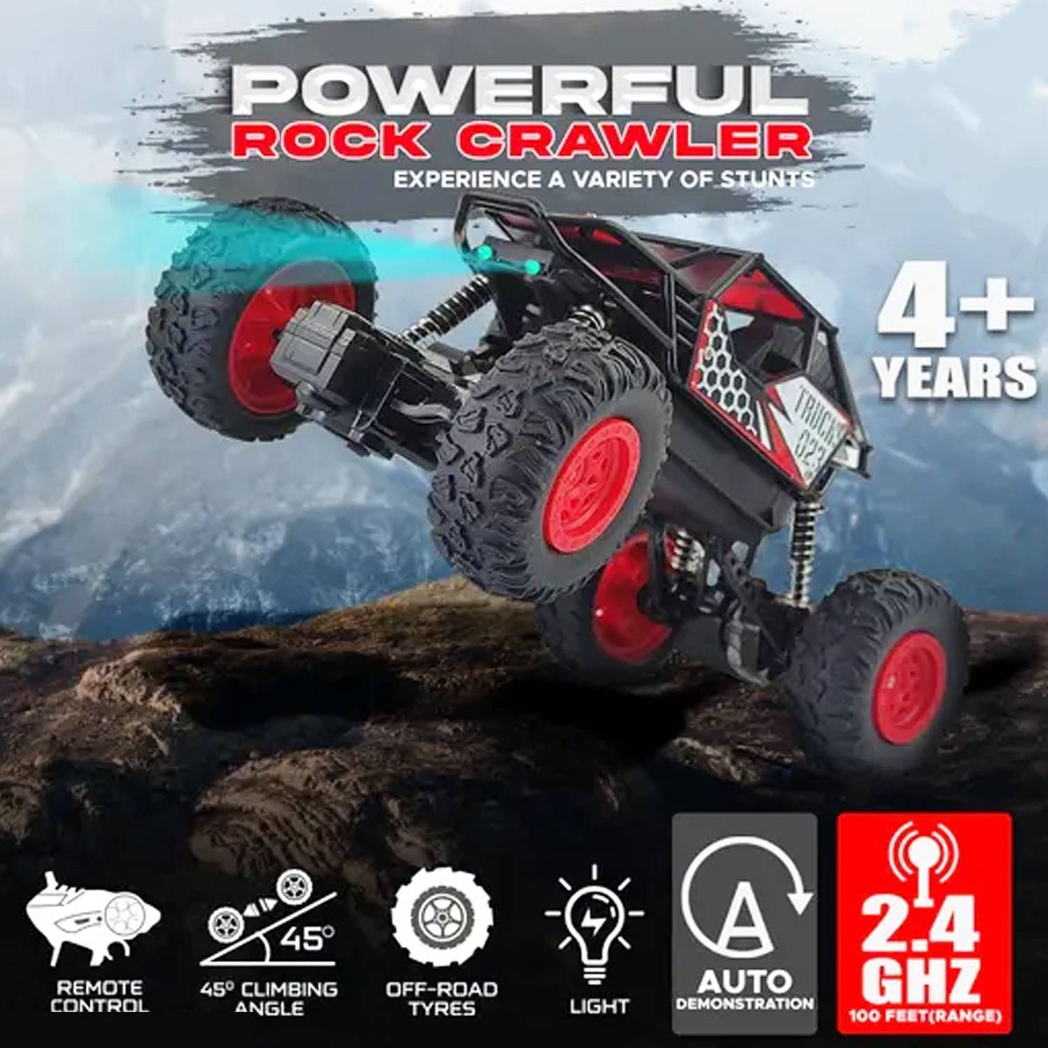 Toybharat RC Monster Car with Music & Lights - Image 4