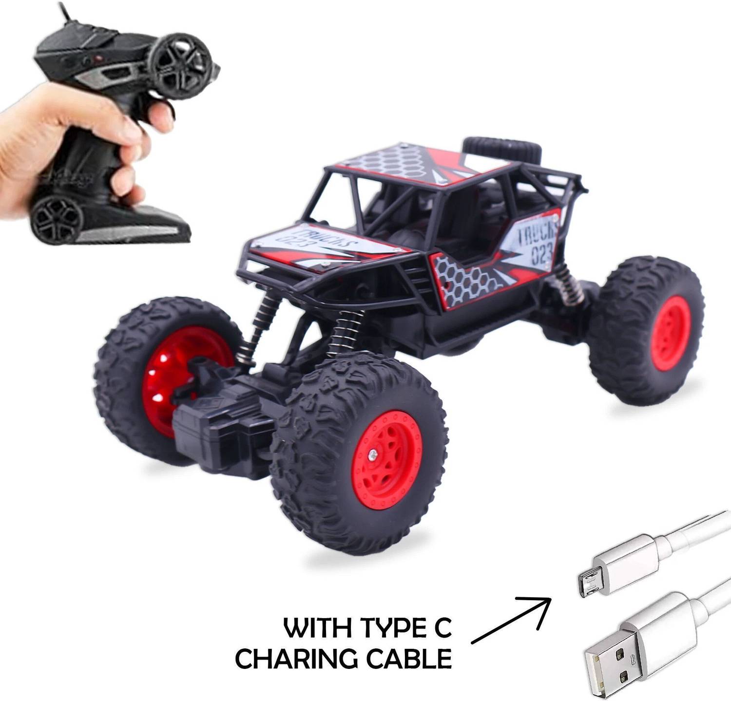 Toybharat RC Monster Car with Music & Lights - Image 2