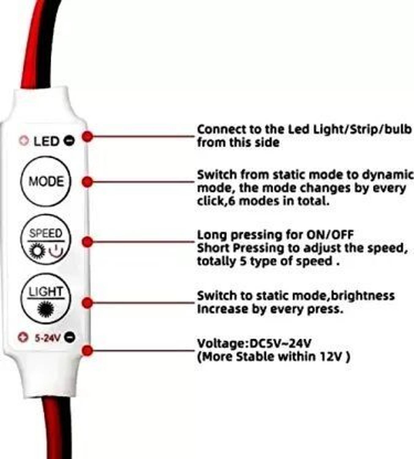 StrawHat 0.18 m Rice Lights, 6 Colors - Image 3