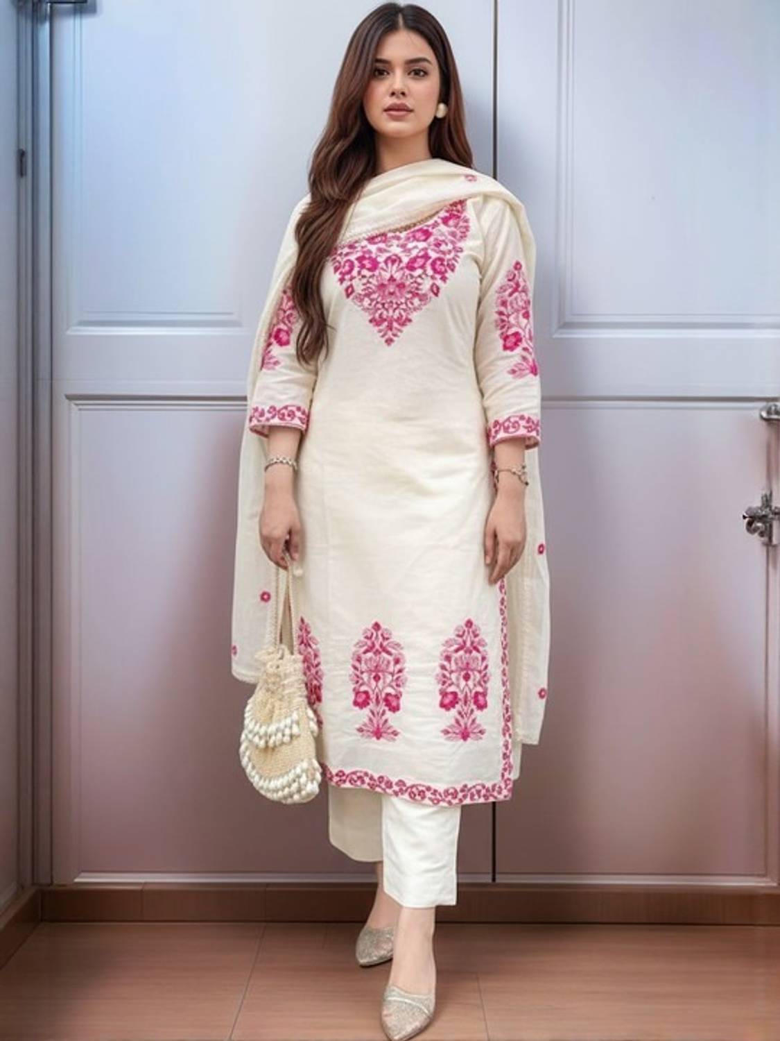 NARI DREAM Embroidered Kurta Set - Image 1