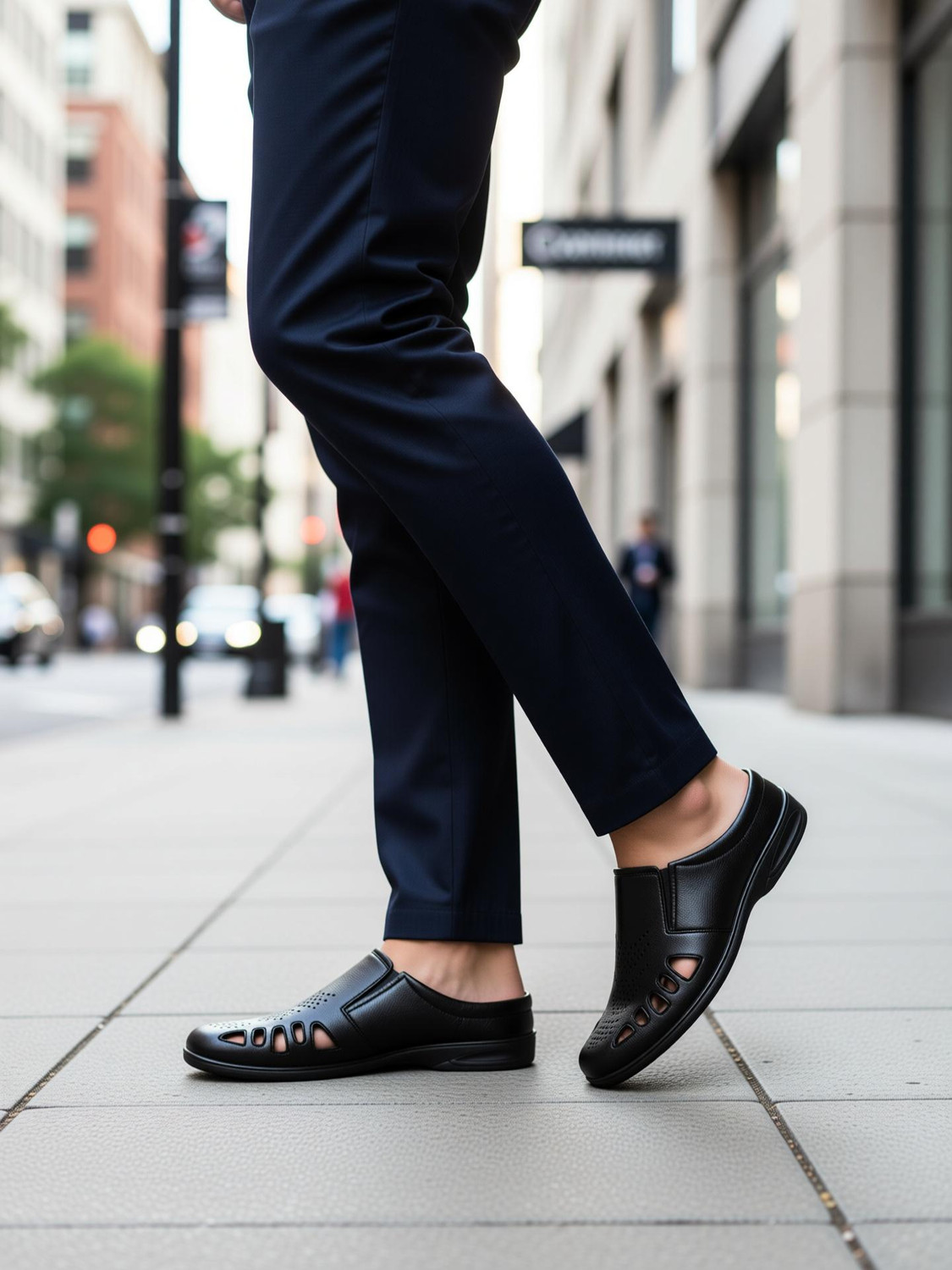 kosem Men Black Sandals