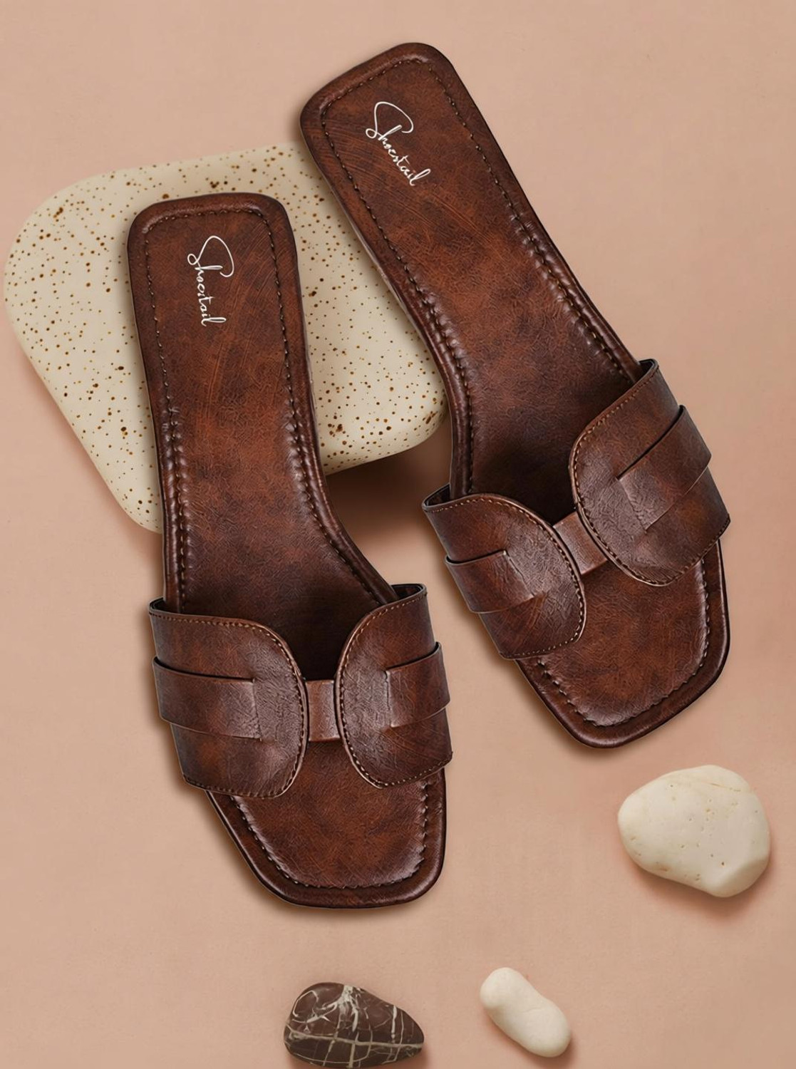 Shoestail Women Brown Flats