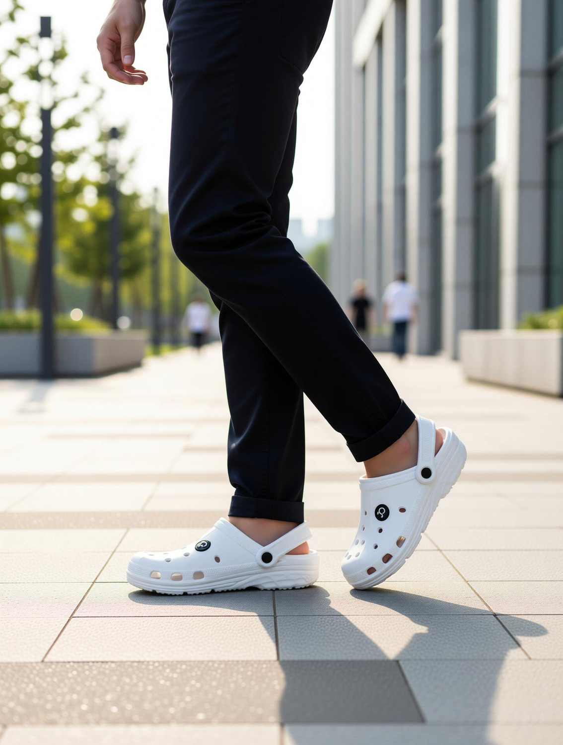 Beonza Men White Clogs