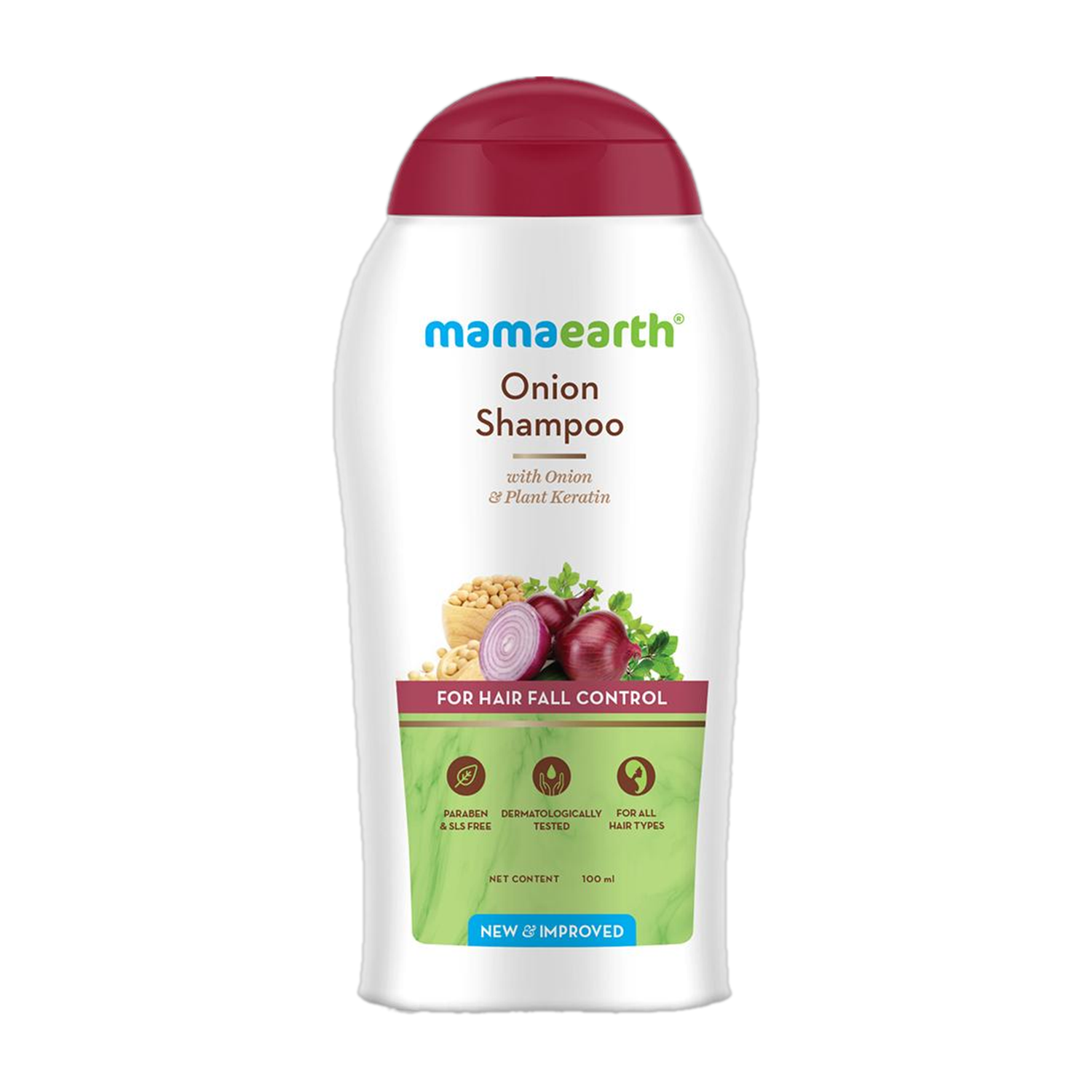 Mamaearth Onion Hair Fall Shampoo for Hair Growth & Hair Fall Control with added Keratin