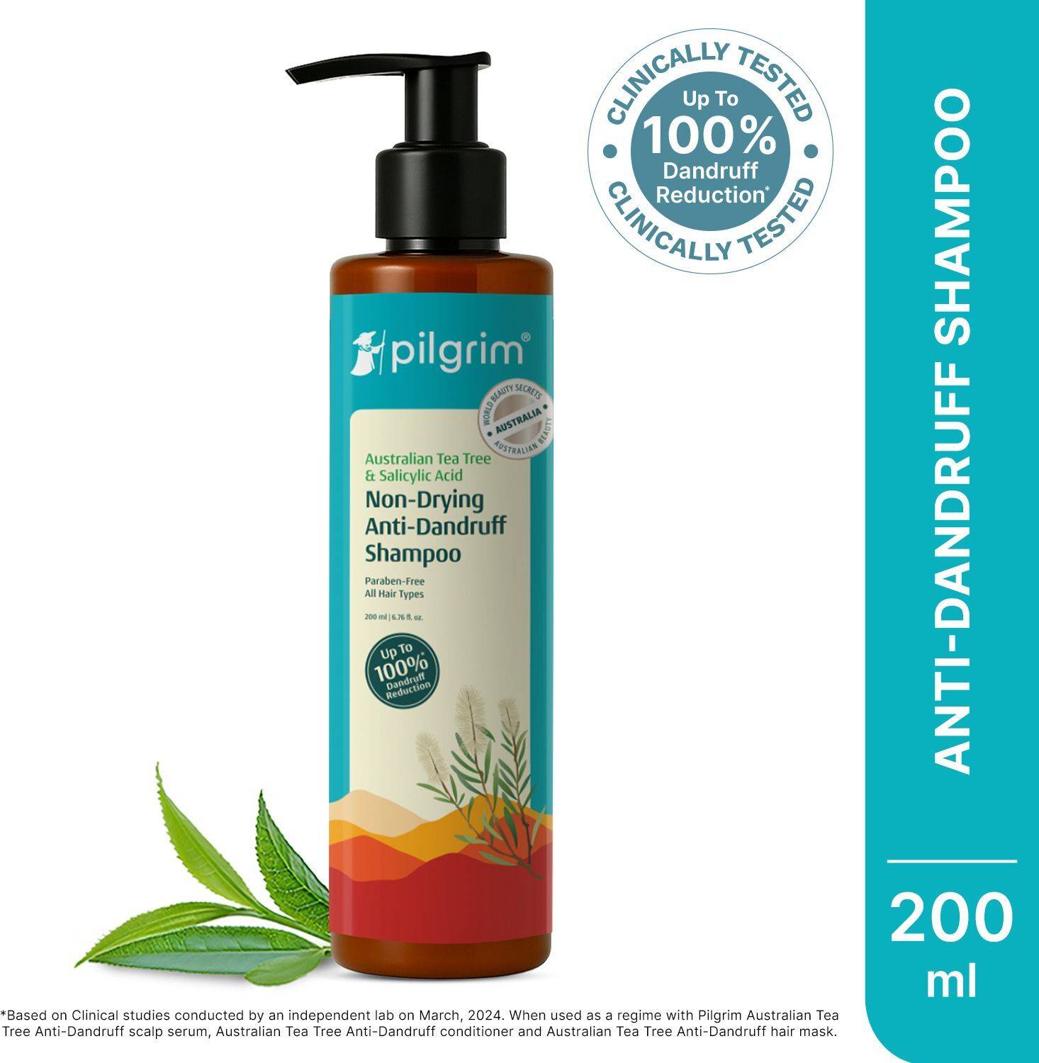 Pilgrim Australian Tea Tree Hair Shampoo for Dandruff - Image 1