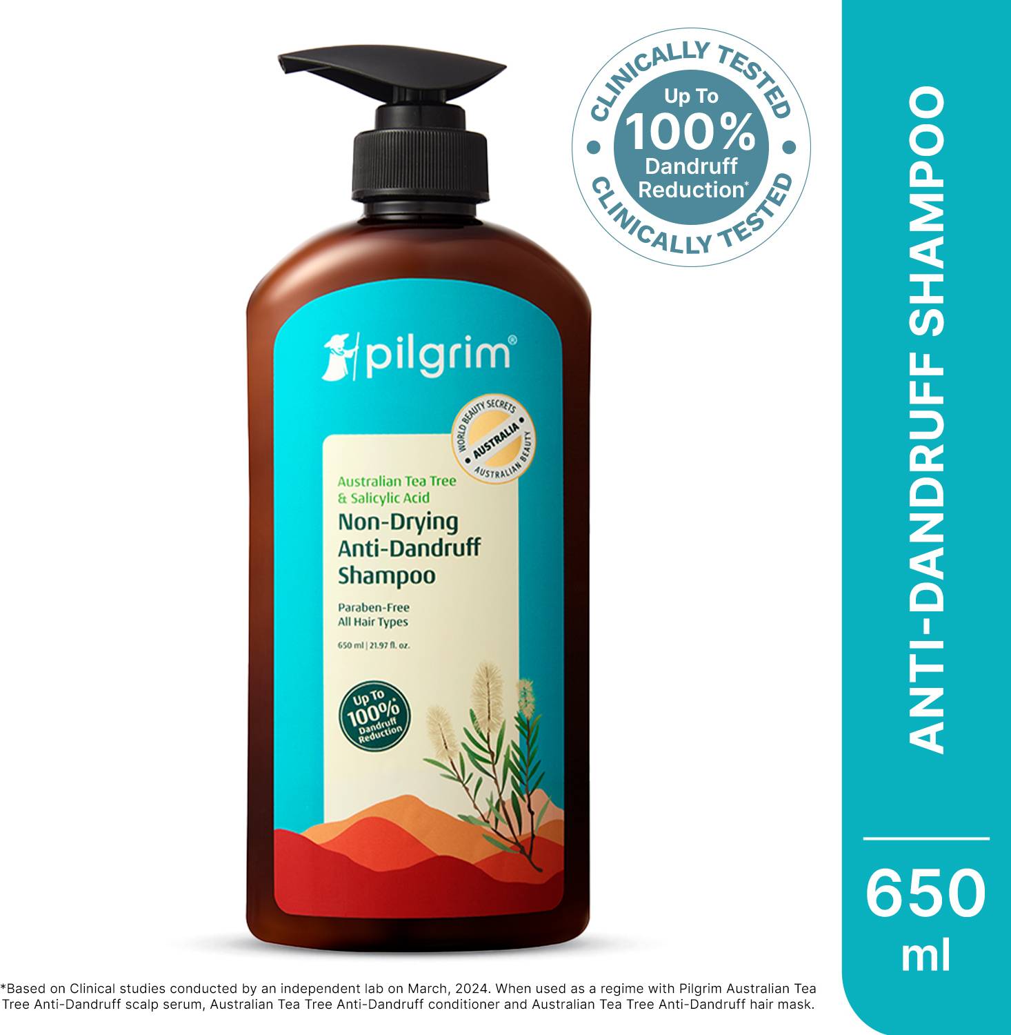 Pilgrim Australian Tea Tree Anti-Dandruff Shampoo - Image 1