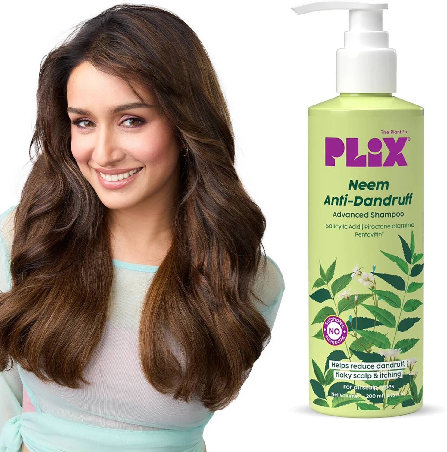 The Plant Fix Plix Neem Anti-Dandruff Shampoo 200ml - Image 2
