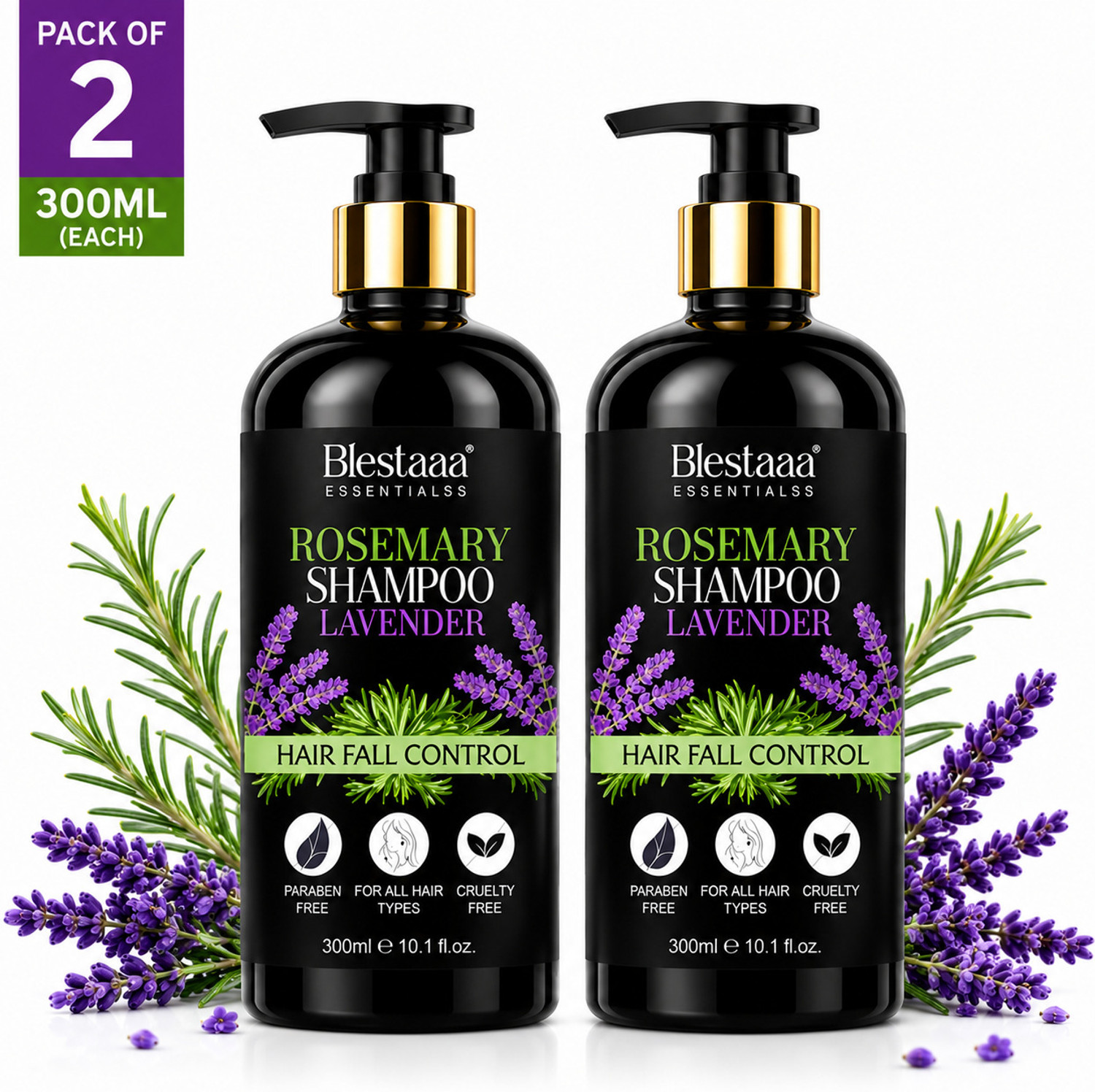 blestaaa essentialss Rosemary Anti-Hair Fall Shampo With Rosemary & Methi Dana For Reducing Hair Loss