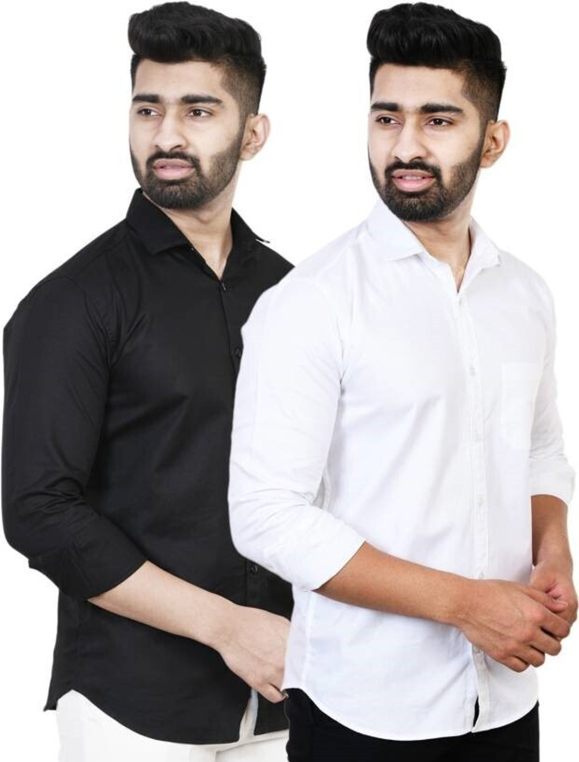 GLOREN Men Solid Casual Multicolor Shirt