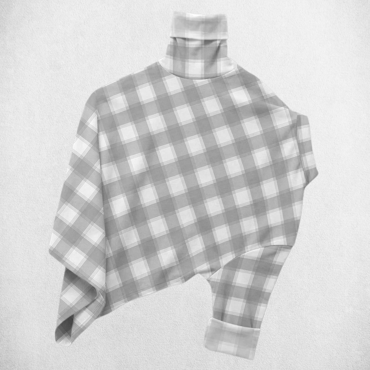 Vdlooks Men Checkered Casual Grey, White Shirt - Image 2