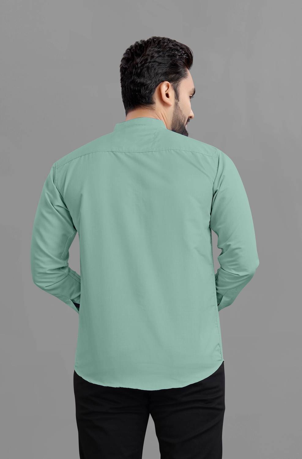 RAHUL LOOK Men Solid Casual Light Green Shirt - Image 5