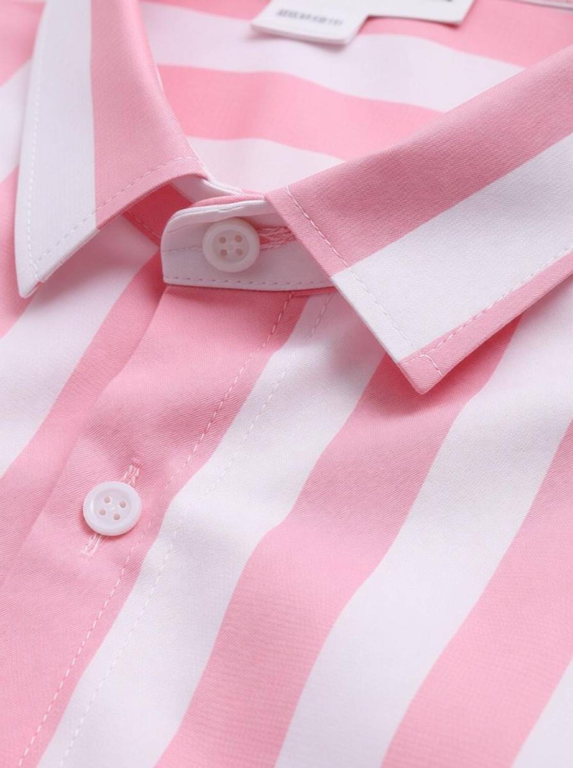 aadi Men Pink Striped Casual Shirt - Image 3