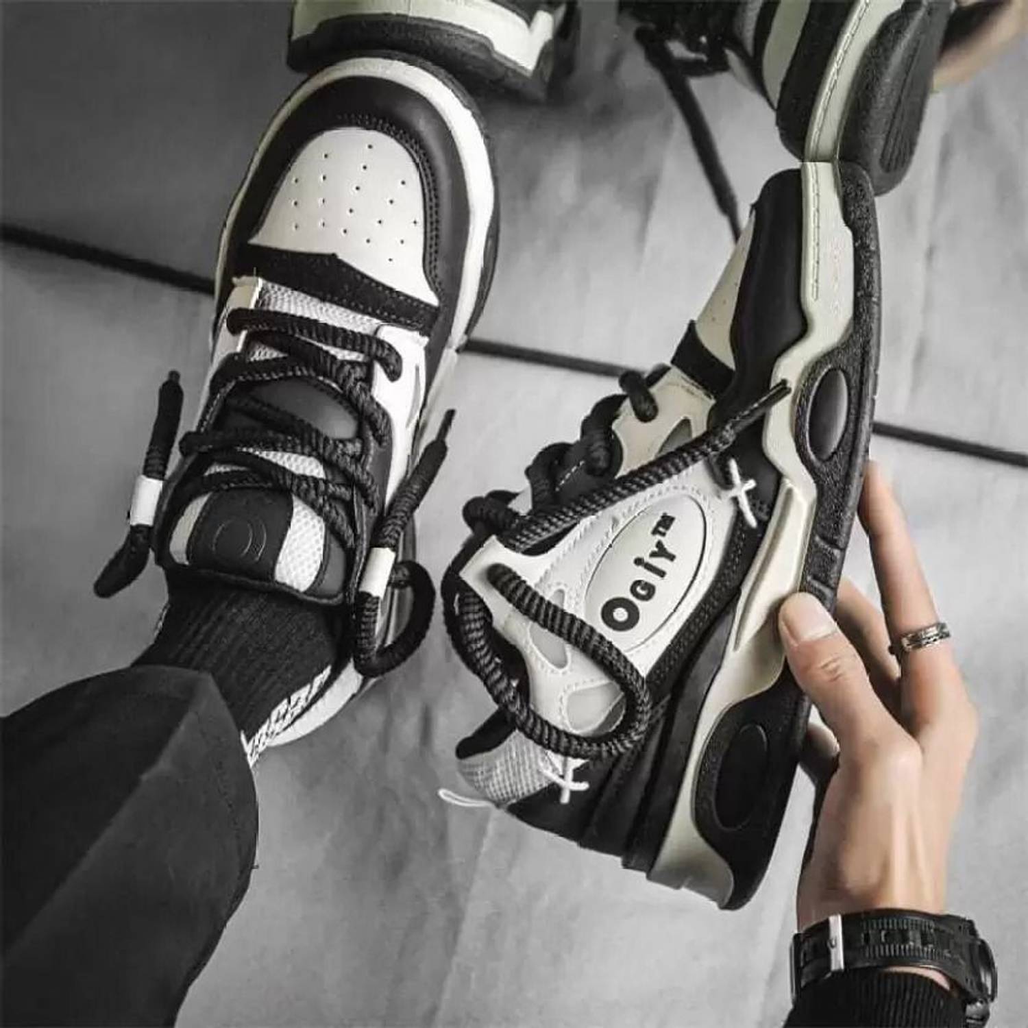 GIGANTIC OGIY Retro Running Shoes for Men - Image 3