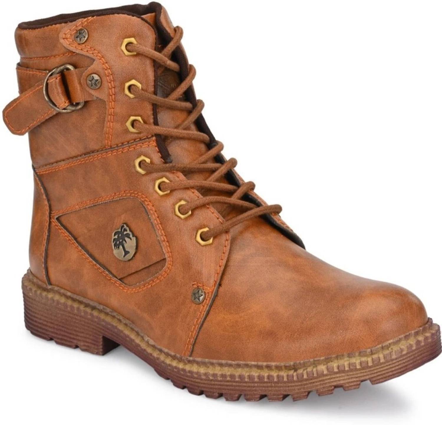 broniq FIGHTER_BROWN Boots For Men