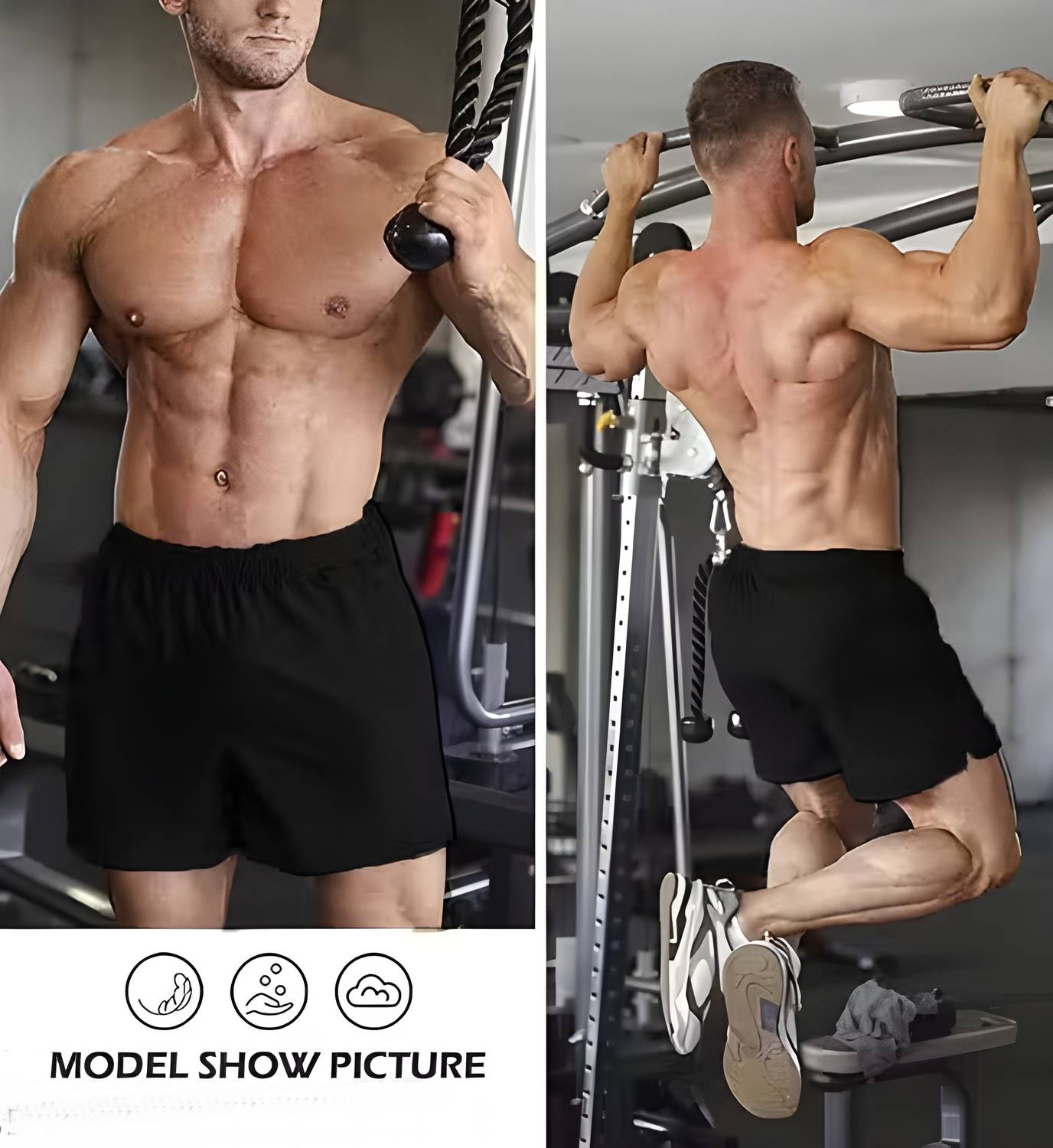 Sector Z Solid Men Black Sports Shorts - Image 4