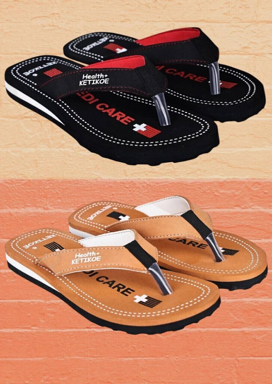 KECHER Ortho-Care Comfort Slipper Flip Flops Pack of 1 - Image 1