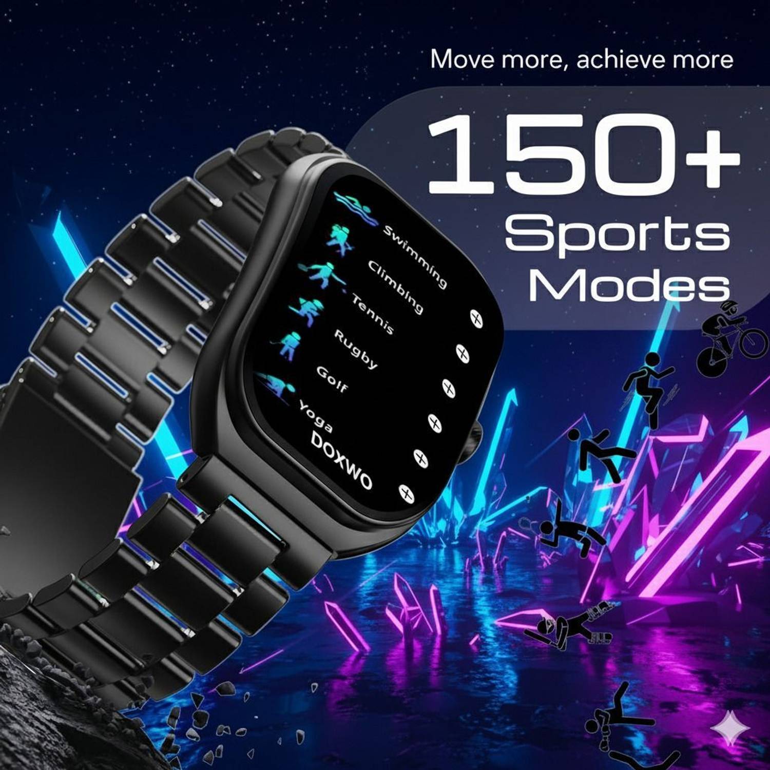 DOXWO H9 Metal AMOLED Fitness Smartwatch - Image 4
