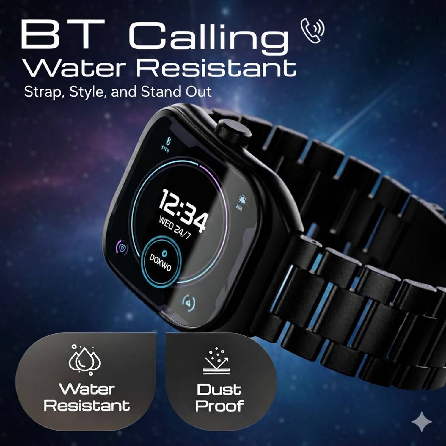 DOXWO H9 Metal AMOLED Fitness Smartwatch - Image 3
