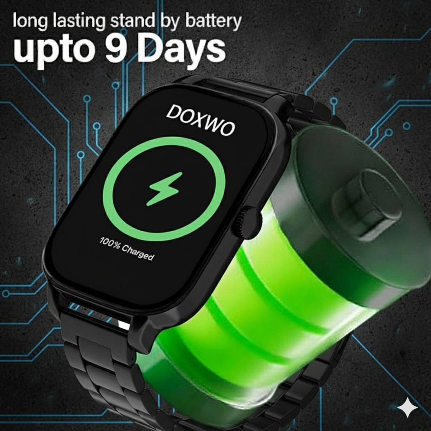 DOXWO H9 Metal AMOLED Fitness Smartwatch - Image 5