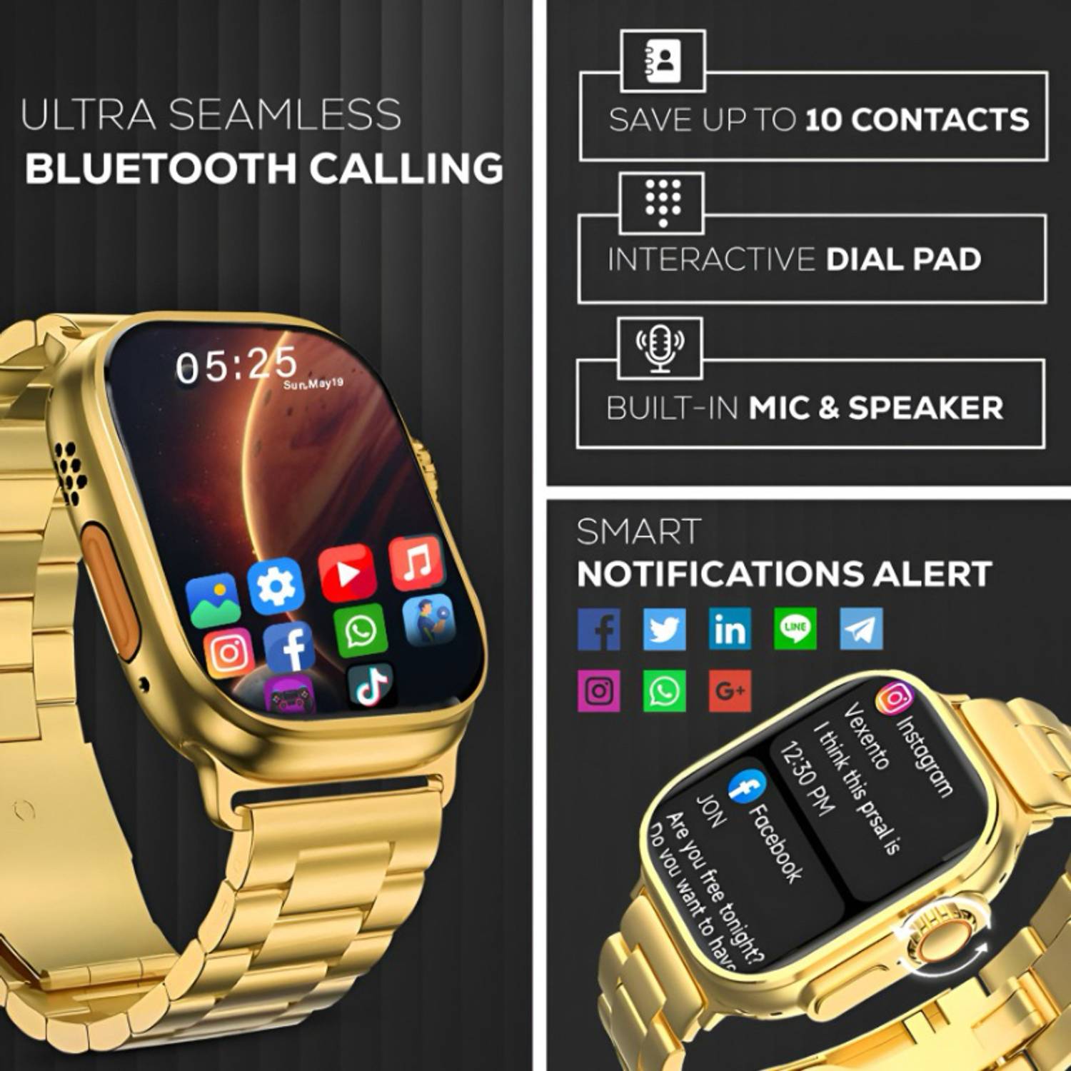 Ranjanatraders S9 Ultra Smart Watch & Wireless Charger - Image 5