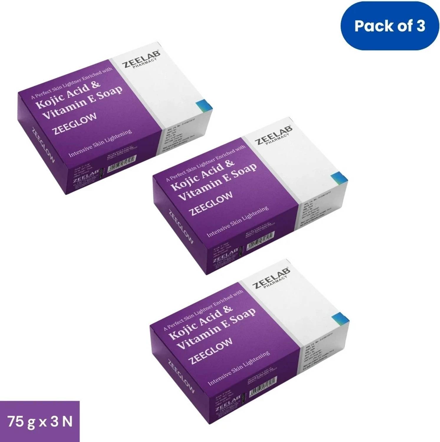 ZEELAB Zeeglow Kojic Acid Soap With Vitamin E - Image 1