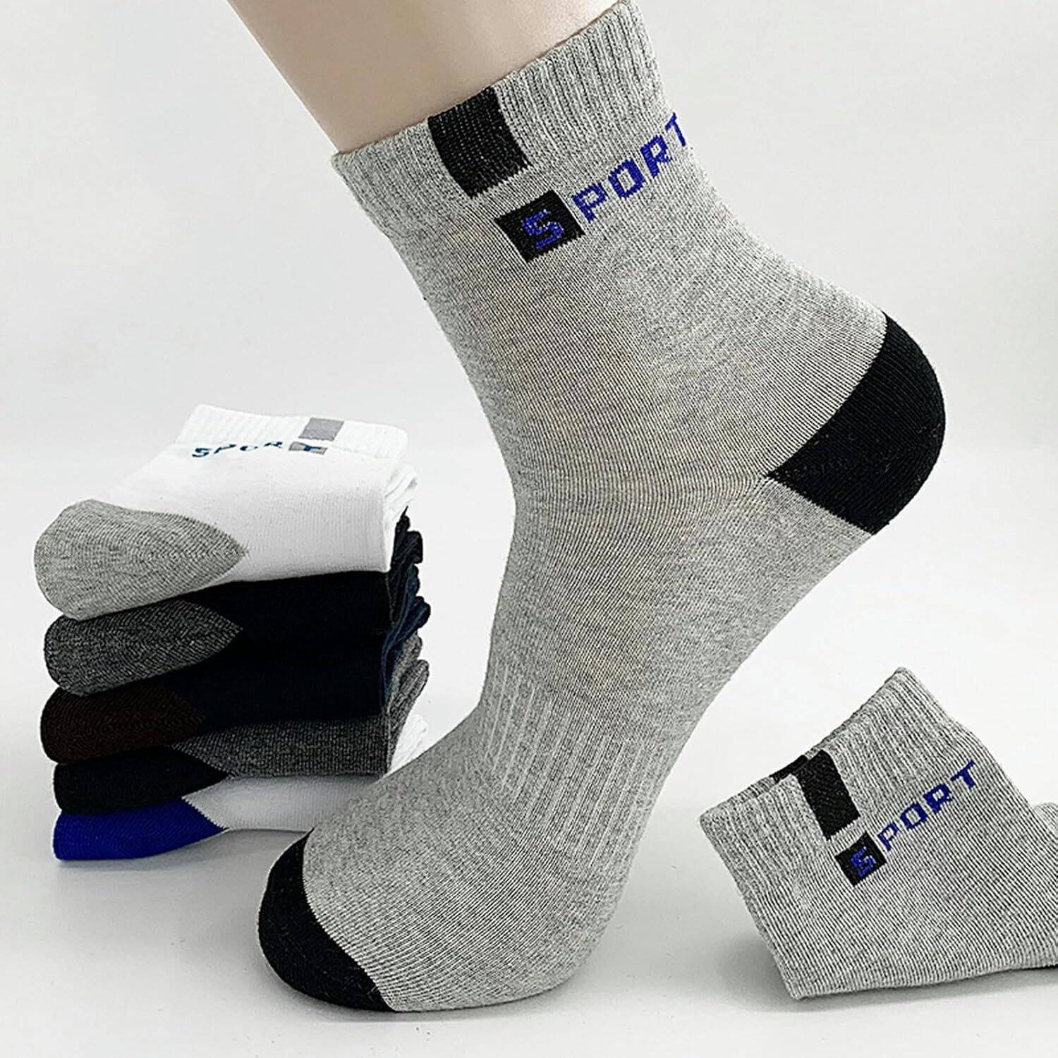 PALMLON Men Color Block Ankle Length - Image 4