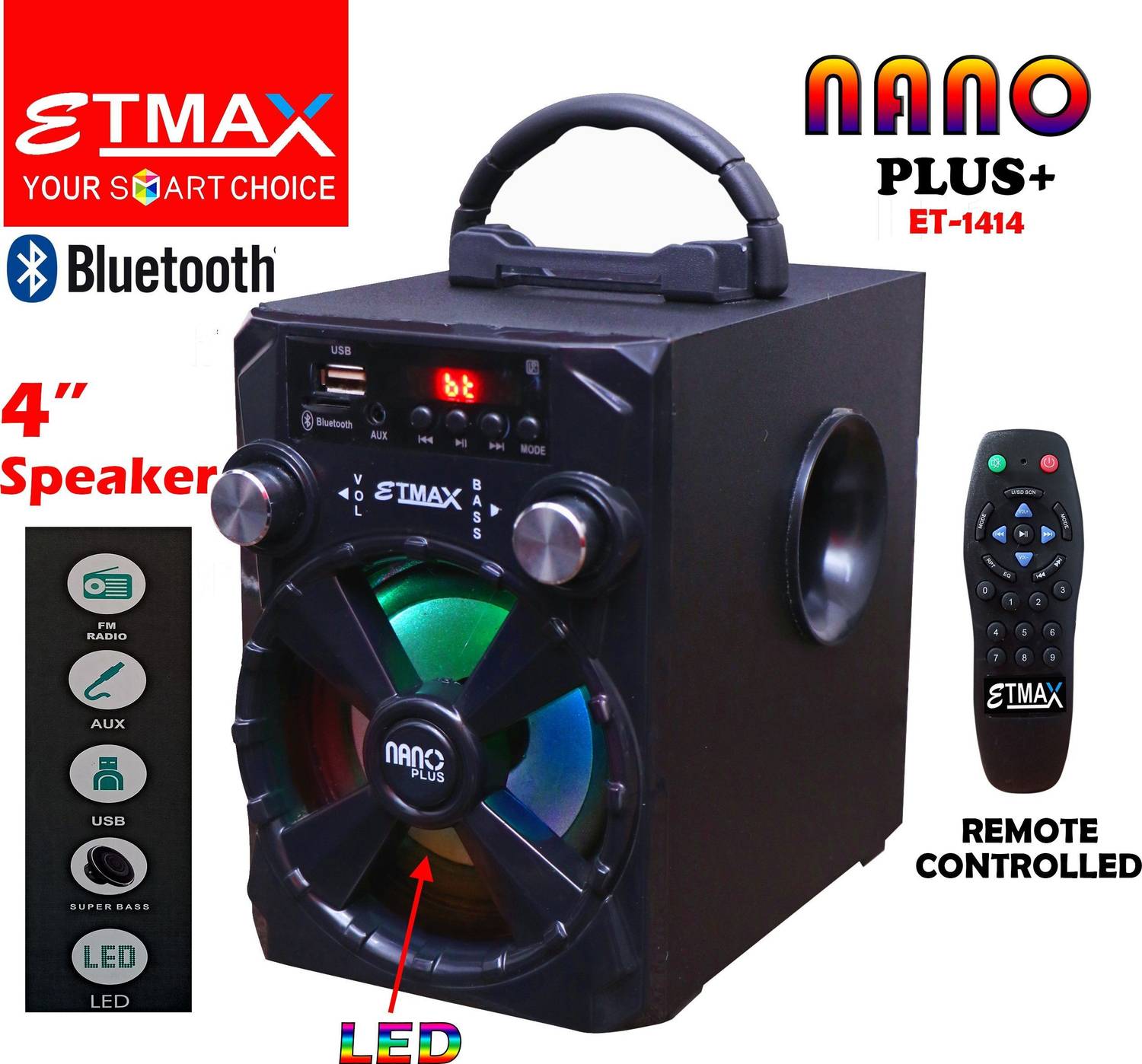 etmax Nano Plus+ ET-1616 30W Bluetooth Home Theatre - Image 5