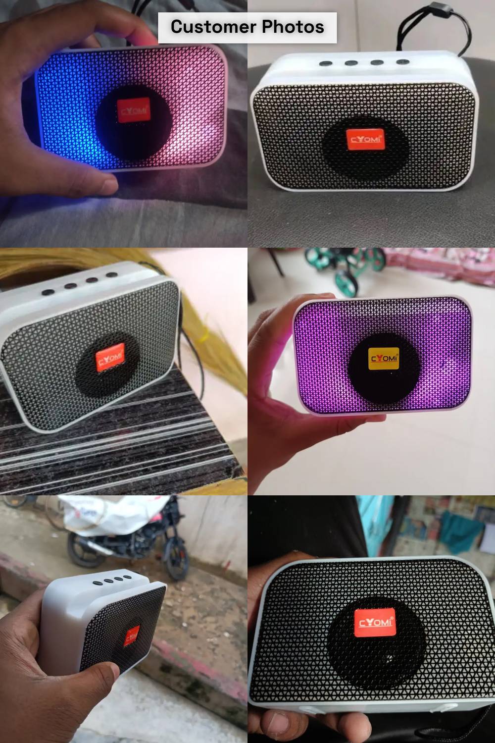 CYOMI V5.1 Wireless Portable Speaker with RGB Lights - Image 5