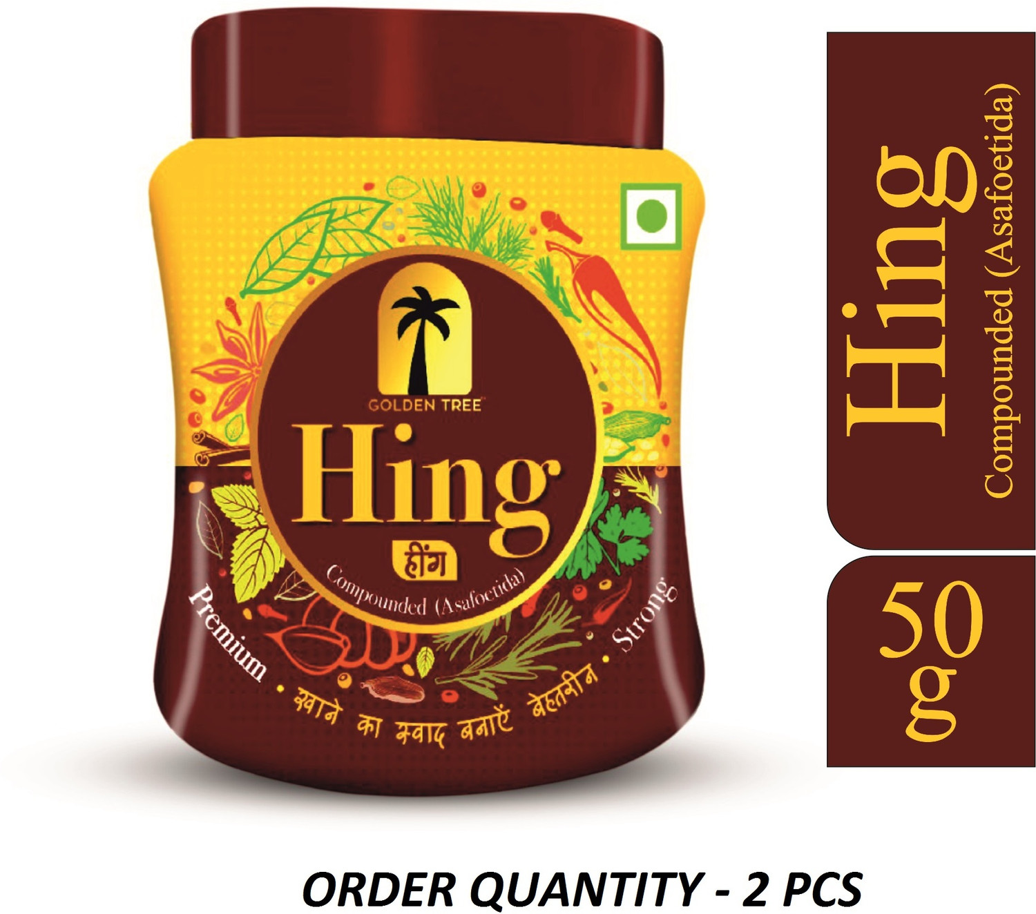 MegaValue Premium Compounded Strong Asafoetida "Hing" for Cooking 100% Pure & Organic