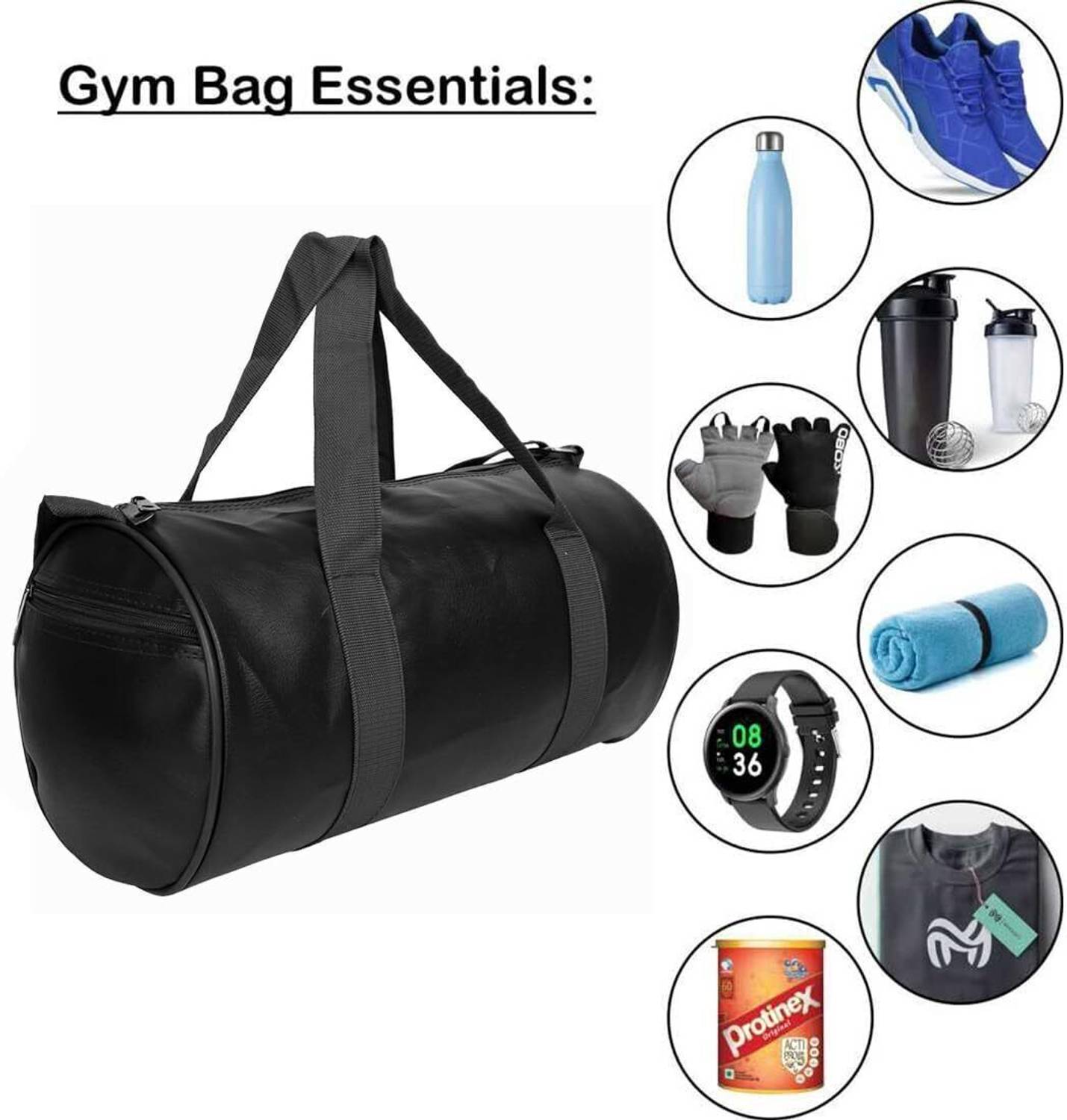 DIAMOND DOLLAR Unisex Gym Bag Black 5001 - Image 5