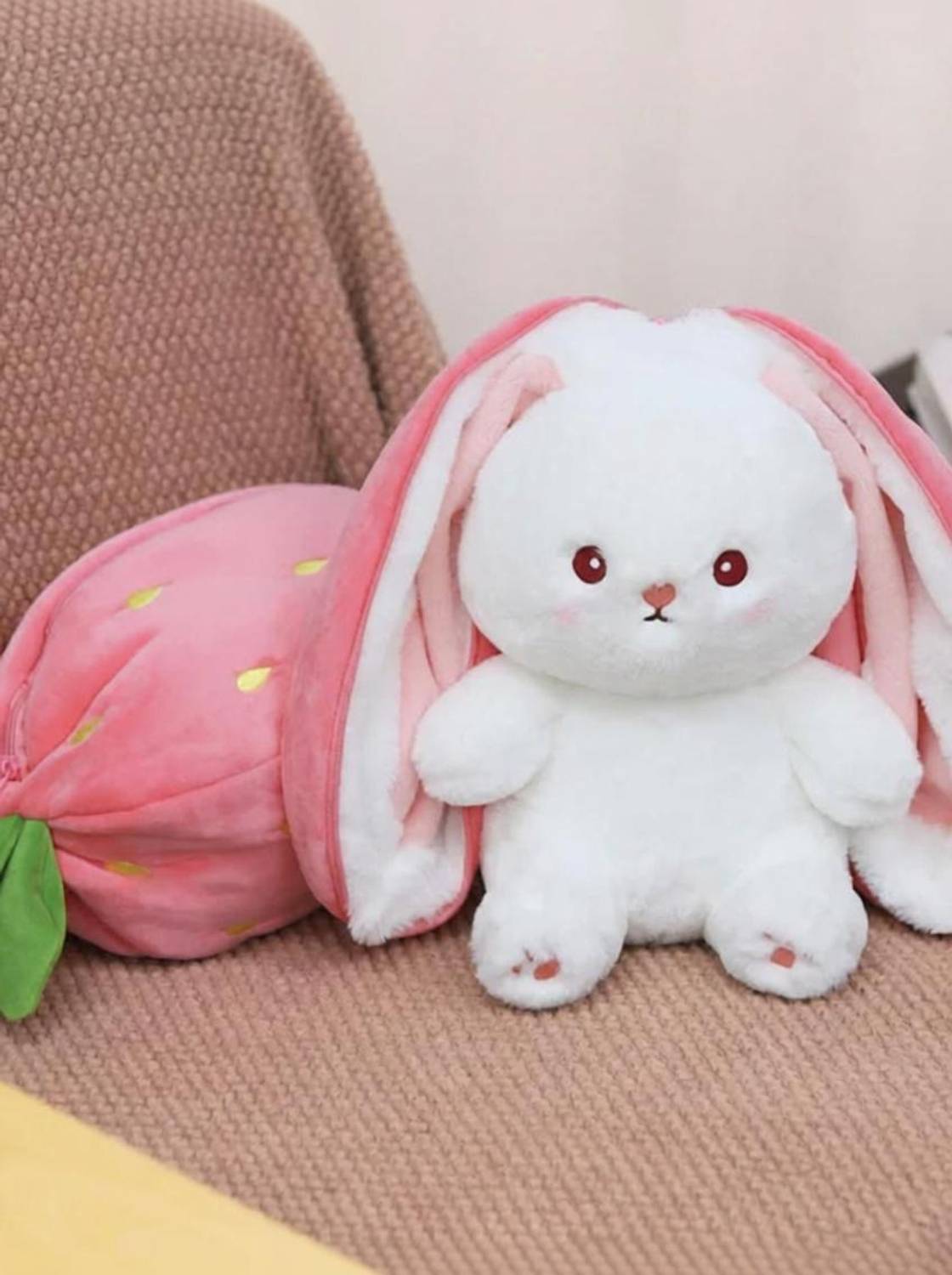 VS TOYS Reversible Bunny Plush Toy Pillow - Image 1