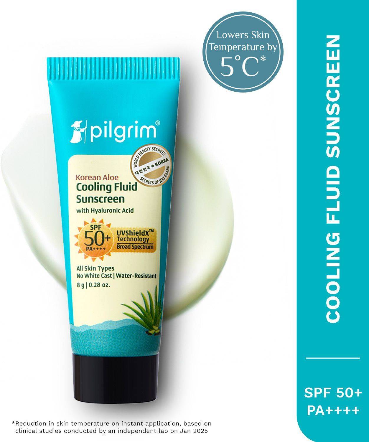 Pilgrim Korean Aloe Cooling Matte Gel Sunscreen SPF 50+ - Image 1