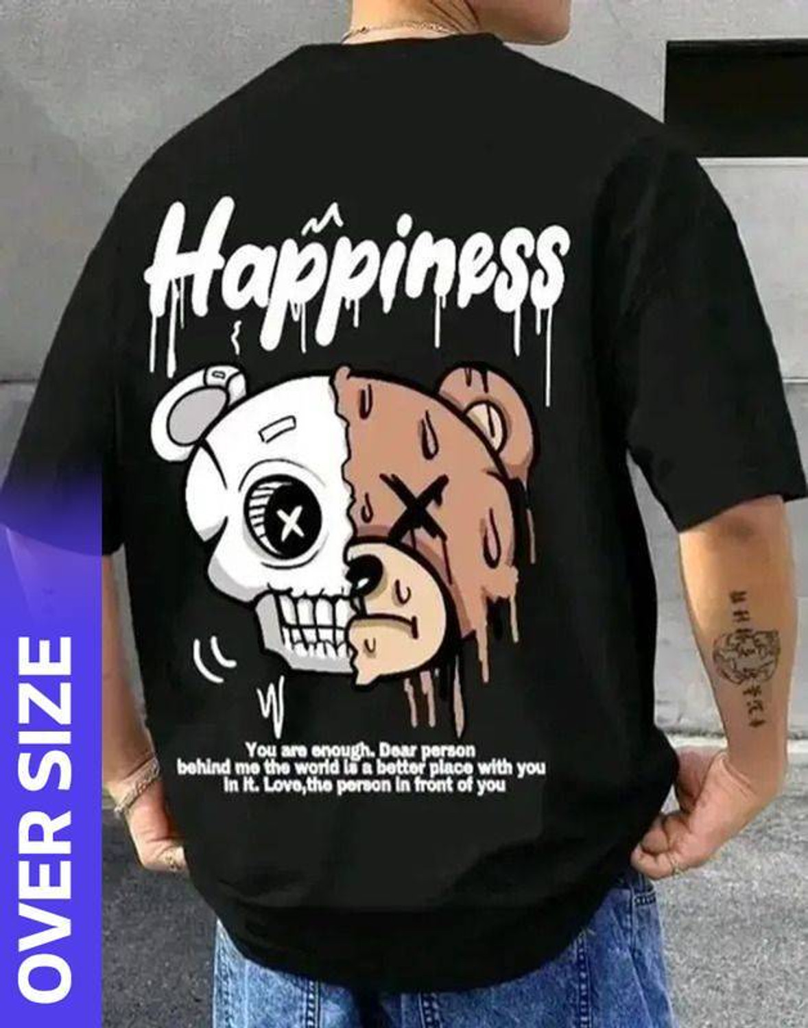 FUNKY TEES Graphic Print Men Black T-Shirt